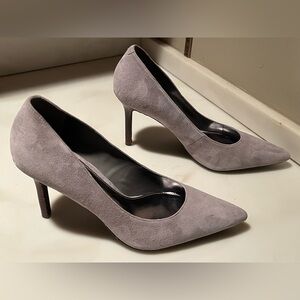 Lauren Ralph Lauren Gray Suede Heels